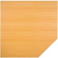 Tablette de raccord - Hêtre - Largeur 120 cm, Piétement coloris : Gris