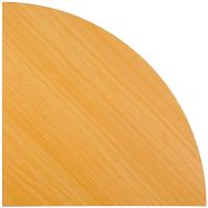 Tablette de raccord - Hêtre - Largeur 80 cm, Forme : Quart de rond