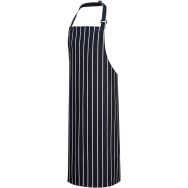 Tablier à bavette Butcher bleu marine/blanc - Portwest (Lot de 5)