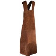 Tablier de protection pour soudeur cuir croûte de bovin avec bavette