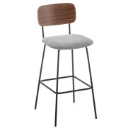 Lot de 2 tabourets Lisa pied noir - Meet by Paperflow