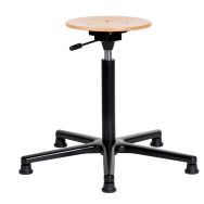 Tabouret Natur assise réglable moyenne sur roulettes.