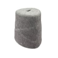Lot 3 tabourets Nimbo en P.E.T gris