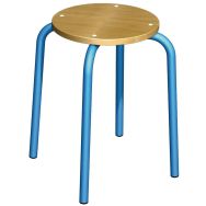 Tabouret assise ronde H. 46 cm T.5015