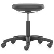 Tabouret d'atelier Labsit Noir revêtement mousse intégrale