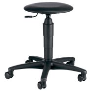 Tabouret d'atelier bas TEC - Pied Noir hauteur 42 à 55 cm