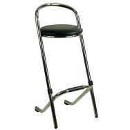 Tabouret de bar McQueen avec dossier - Haut : 82 cm - Antracite