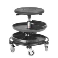Tabouret de monteur 2 niveaux de rangements