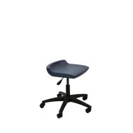 Tabouret technique coque polypropylène sur roulettes Postura+ gris ardoise