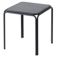 Tabourets bas Bistrot assise métal noir