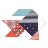 Tangram carton blanc à décorer 20x20 cm (Lot de 6)