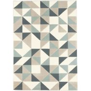 Tapis Canvas 120 x170 cm géométrique multicouleur modèle A
