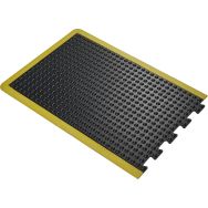 Tapis anti-fatigue Bubblemat bords jaunes - COBA Europe