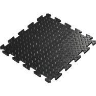 Tapis anti-fatigue Deckplate connect - Milieu-50cmx50cm-Noir