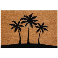 Tapis coco naturel/pvc 40x60cm épaisseur 15 mm palmiers