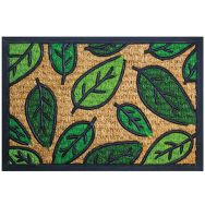Tapis cuba rectangulaire feuille 40x60cm