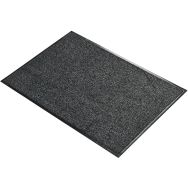 Tapis d'entrée lavable microfibre Doormat-0,6mx0,8m-Noir