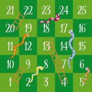 Tapis de jeux serpents et échelles