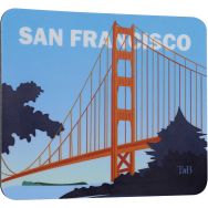 Tapis de souris illustré San Francisco exclusiv