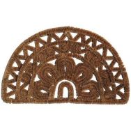 Tapis grattant demi-lune en coco - 75x45cm