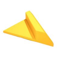 Tapis triangle + dossier Baby - Revêtement Zen JAUNE-ORANGE