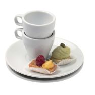 Tasse thé en porcelaine ø7,5 cm 16cl blanc-Isis