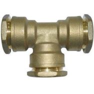 Té serrage extérieur pour tuyaux Ø25mm - laiton