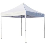 Stand Galop-3 alu léger 3x3 m + toit polyester enduit PVC  - blanc
