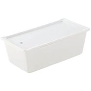 Terrine rectangulaire avec couvercle et plateau en porcelaine - Revol