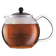 Théière 0,5 L en verre avec filtre plastique Noir - Assam - Bodum