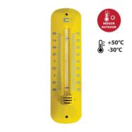 Thermomètre intérieur/extérieur en métal 19cm - Velamp