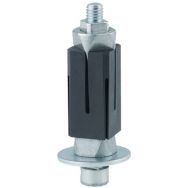 Tige expansible pour roulette fixe - Carré - Ø mini 21,5 mm