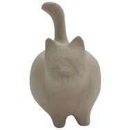 Tirelire chat debout 14x8,5x15cm (Lot de 4)