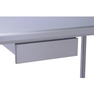 Tiroir avec façade en acier inoxydable + bac GN 1/1 en polypropylène