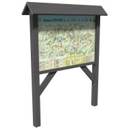 Toit 2 pans pour panneau d information Espace Urbain