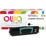 Toner Lexmark X203A21G-X203A11G - Noir
