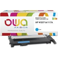 Toner remanufacturé HP W2071A - OWA
