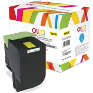 Toner remanufacturé LEXMARK 80C2HYE - 80C2HY0 - OWA