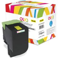 Toner remanufacturé LEXMARK 80C2SYE - 80C2SY0 - OWA