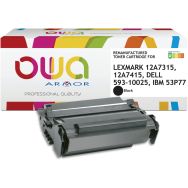 Toner remanufacturé Lexmark 12A7315-12A7415-DELL593-10025