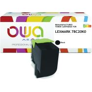 Toner remanufacturé Lexmark CS421 - Noir