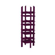 Tour à livres sur roulettes Zédia coloris violine