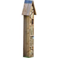 Tour hotel à insectes toiture pointue Carre Serre