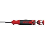 Tournevis LiftUp 25 avec 12 embouts (fente, PH, PZ, Torx, 6 pans)