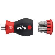 Tournevis Porte embout Stubby avec 6 embouts phillips, Pozidriv