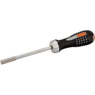 Tournevis à cliquet porte-embouts 1/4" 125mm