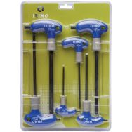 Tournevis sphérique manche T vis 6 pans 6 pièces