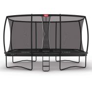 Trampo. Berg Toys Ultim Elite Reg 500 Gris+Safety Net DLX XL