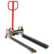 Transpalette à géométrie variable charge maxi 750 kg fourches L.102,5 cm
