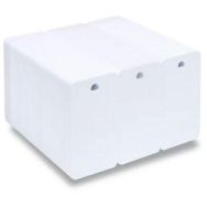 Tricarte perforées sécables PVC blanches -Lot de 100-Sogedex